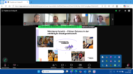 Bildschirmfoto vom Online-Treffen